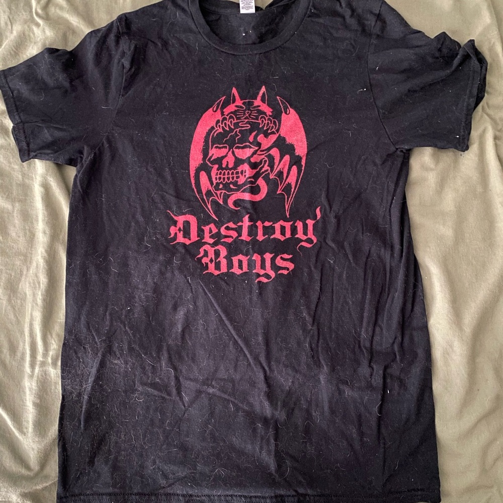 Gildan Black Tee with Red Graphic